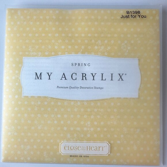 My Acrylix Just For You Stamps - Close To My Heart b1398 - Picture 2 of 2